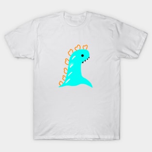 blue dinosaur design T-Shirt